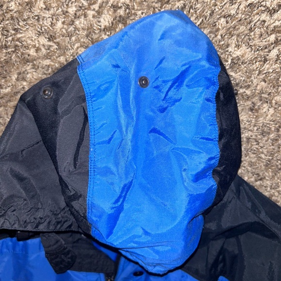 Vintage Edelweiss Blue & Black Ski Snowboard Coat XL - Picture 9 of 10